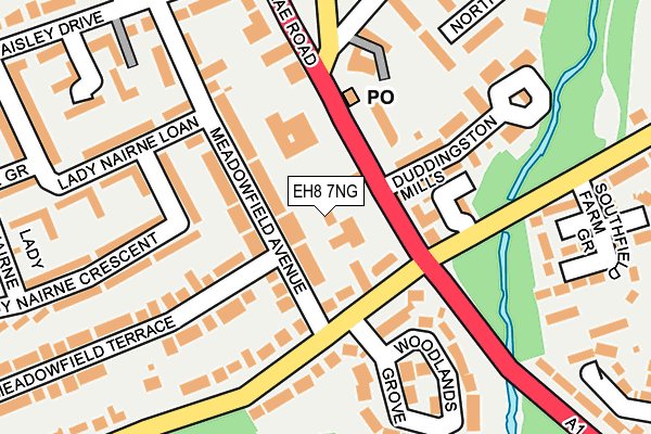 EH8 7NG map - OS OpenMap – Local (Ordnance Survey) EH8 7NG map - OS OpenMap – Local (Ordnance Survey)