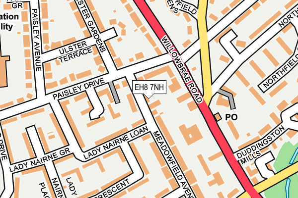 EH8 7NH map - OS OpenMap – Local (Ordnance Survey) EH8 7NH map - OS OpenMap – Local (Ordnance Survey)