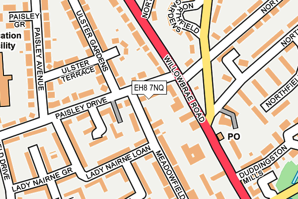 EH8 7NQ map - OS OpenMap – Local (Ordnance Survey) EH8 7NQ map - OS OpenMap – Local (Ordnance Survey)