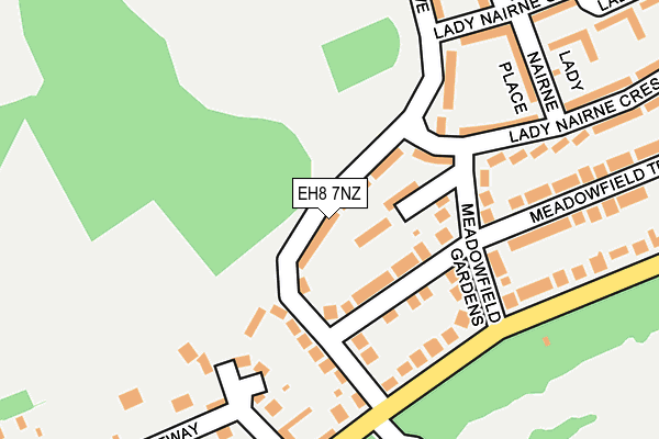 EH8 7NZ map - OS OpenMap – Local (Ordnance Survey) EH8 7NZ map - OS OpenMap – Local (Ordnance Survey)