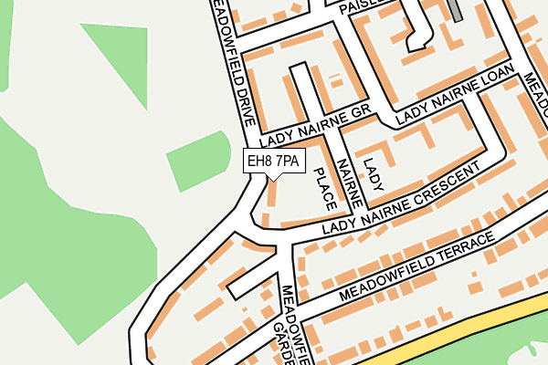 EH8 7PA map - OS OpenMap – Local (Ordnance Survey) EH8 7PA map - OS OpenMap – Local (Ordnance Survey)