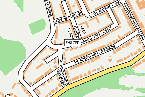 EH8 7PD map - OS OpenMap – Local (Ordnance Survey) EH8 7PD map - OS OpenMap – Local (Ordnance Survey)