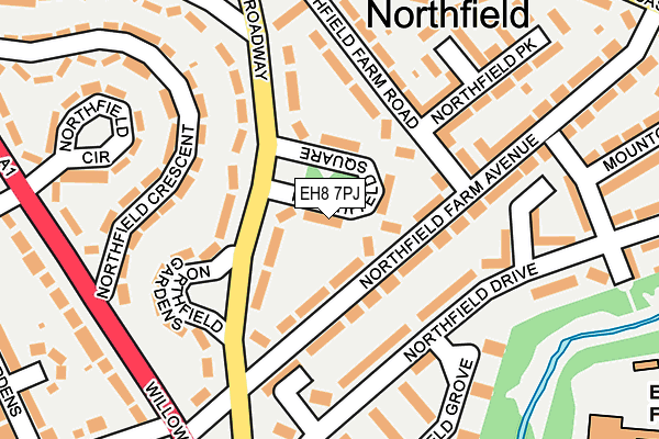 EH8 7PJ map - OS OpenMap – Local (Ordnance Survey) EH8 7PJ map - OS OpenMap – Local (Ordnance Survey)