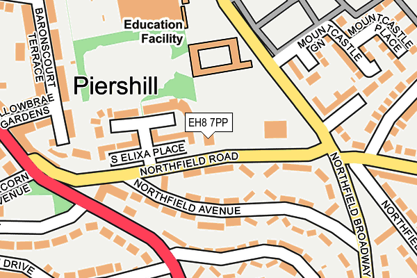 EH8 7PP map - OS OpenMap – Local (Ordnance Survey) EH8 7PP map - OS OpenMap – Local (Ordnance Survey)