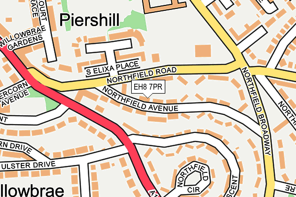 EH8 7PR map - OS OpenMap – Local (Ordnance Survey) EH8 7PR map - OS OpenMap – Local (Ordnance Survey)