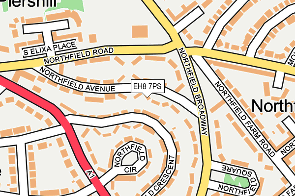 EH8 7PS map - OS OpenMap – Local (Ordnance Survey) EH8 7PS map - OS OpenMap – Local (Ordnance Survey)
