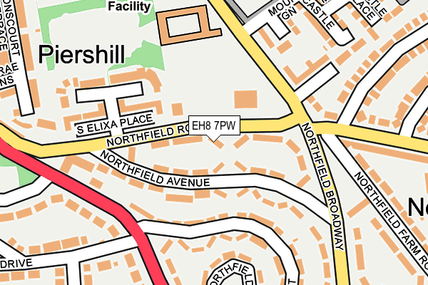 EH8 7PW map - OS OpenMap – Local (Ordnance Survey) EH8 7PW map - OS OpenMap – Local (Ordnance Survey)