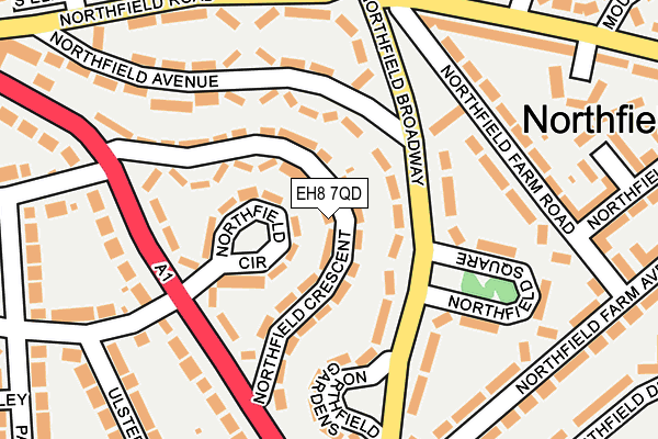 EH8 7QD map - OS OpenMap – Local (Ordnance Survey) EH8 7QD map - OS OpenMap – Local (Ordnance Survey)