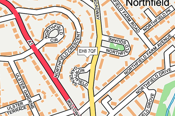 EH8 7QF map - OS OpenMap – Local (Ordnance Survey) EH8 7QF map - OS OpenMap – Local (Ordnance Survey)
