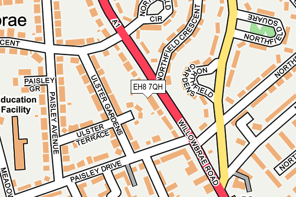 EH8 7QH map - OS OpenMap – Local (Ordnance Survey) EH8 7QH map - OS OpenMap – Local (Ordnance Survey)