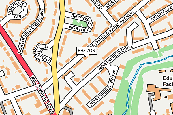 EH8 7QN map - OS OpenMap – Local (Ordnance Survey) EH8 7QN map - OS OpenMap – Local (Ordnance Survey)