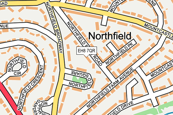 EH8 7QR map - OS OpenMap – Local (Ordnance Survey) EH8 7QR map - OS OpenMap – Local (Ordnance Survey)