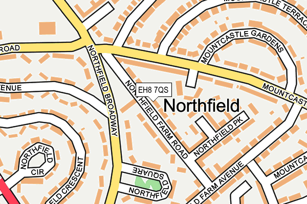 EH8 7QS map - OS OpenMap – Local (Ordnance Survey) EH8 7QS map - OS OpenMap – Local (Ordnance Survey)