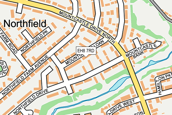 EH8 7RD map - OS OpenMap – Local (Ordnance Survey) EH8 7RD map - OS OpenMap – Local (Ordnance Survey)