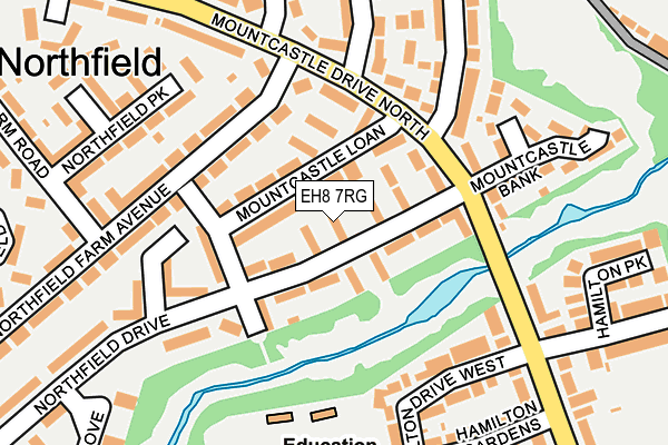 EH8 7RG map - OS OpenMap – Local (Ordnance Survey) EH8 7RG map - OS OpenMap – Local (Ordnance Survey)