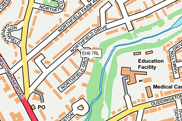 EH8 7RL map - OS OpenMap – Local (Ordnance Survey) EH8 7RL map - OS OpenMap – Local (Ordnance Survey)