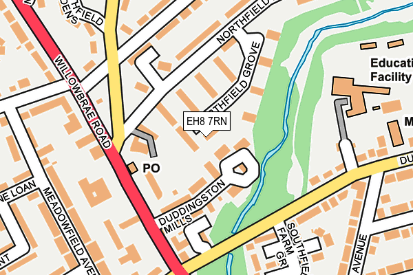 EH8 7RN map - OS OpenMap – Local (Ordnance Survey)