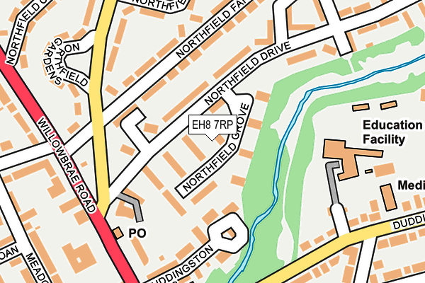 EH8 7RP map - OS OpenMap – Local (Ordnance Survey) EH8 7RP map - OS OpenMap – Local (Ordnance Survey)