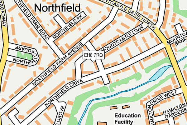 EH8 7RQ map - OS OpenMap – Local (Ordnance Survey) EH8 7RQ map - OS OpenMap – Local (Ordnance Survey)