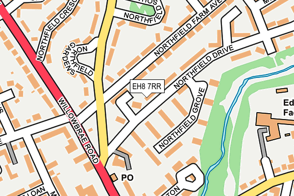 EH8 7RR map - OS OpenMap – Local (Ordnance Survey) EH8 7RR map - OS OpenMap – Local (Ordnance Survey)