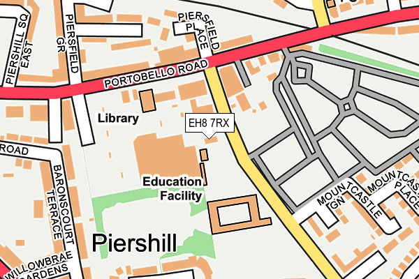 EH8 7RX map - OS OpenMap – Local (Ordnance Survey) EH8 7RX map - OS OpenMap – Local (Ordnance Survey)
