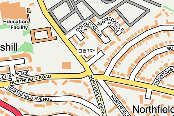 EH8 7RY map - OS OpenMap – Local (Ordnance Survey) EH8 7RY map - OS OpenMap – Local (Ordnance Survey)