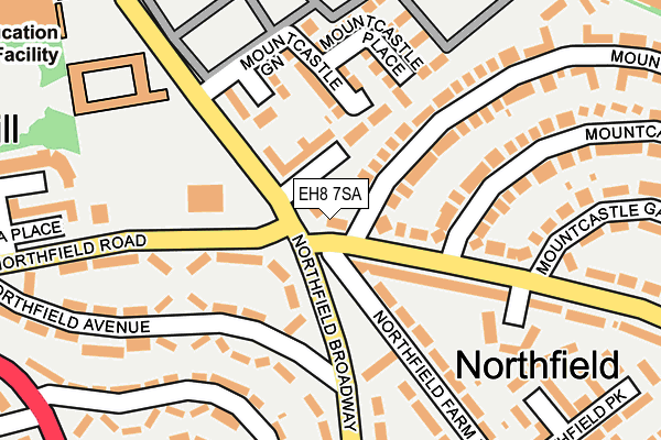 EH8 7SA map - OS OpenMap – Local (Ordnance Survey) EH8 7SA map - OS OpenMap – Local (Ordnance Survey)