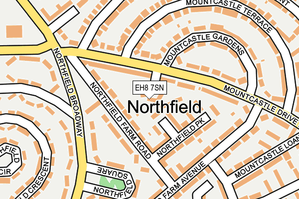 EH8 7SN map - OS OpenMap – Local (Ordnance Survey)