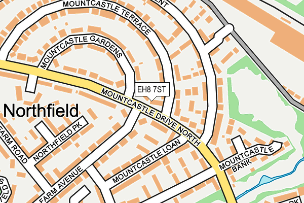 EH8 7ST map - OS OpenMap – Local (Ordnance Survey)