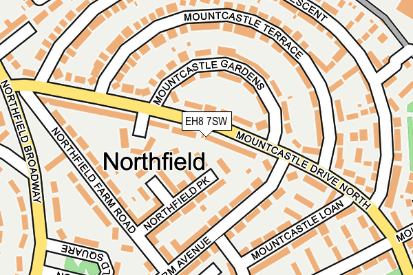 EH8 7SW map - OS OpenMap – Local (Ordnance Survey) EH8 7SW map - OS OpenMap – Local (Ordnance Survey)