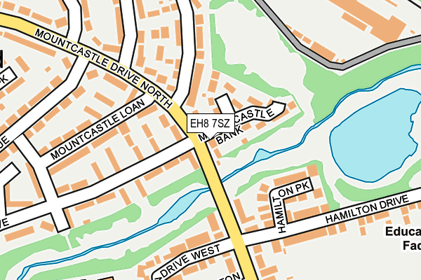 EH8 7SZ map - OS OpenMap – Local (Ordnance Survey) EH8 7SZ map - OS OpenMap – Local (Ordnance Survey)