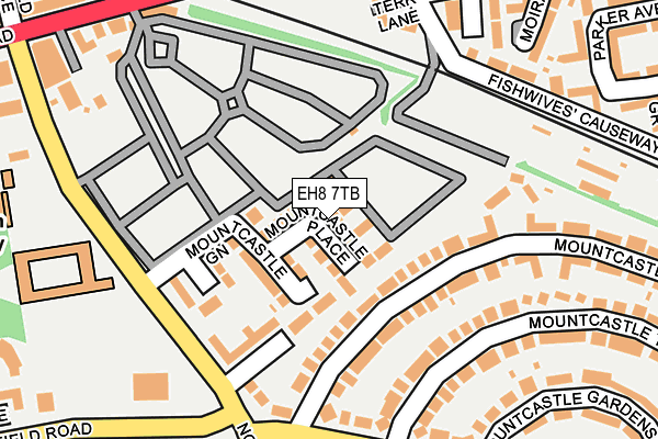 EH8 7TB map - OS OpenMap – Local (Ordnance Survey) EH8 7TB map - OS OpenMap – Local (Ordnance Survey)
