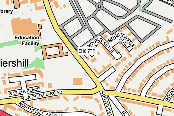 EH8 7TP map - OS OpenMap – Local (Ordnance Survey) EH8 7TP map - OS OpenMap – Local (Ordnance Survey)