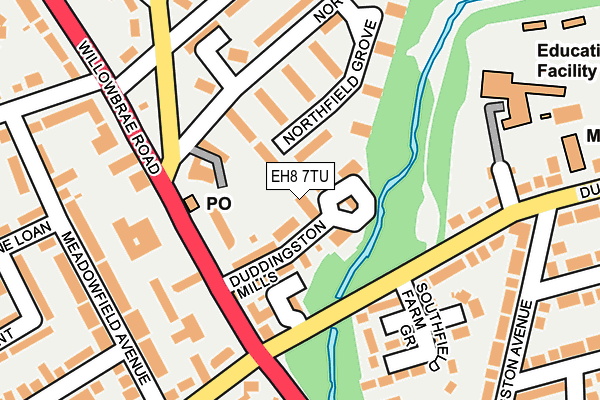 EH8 7TU map - OS OpenMap – Local (Ordnance Survey) EH8 7TU map - OS OpenMap – Local (Ordnance Survey)
