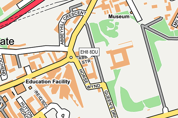 EH8 8DU map - OS OpenMap – Local (Ordnance Survey) EH8 8DU map - OS OpenMap – Local (Ordnance Survey)