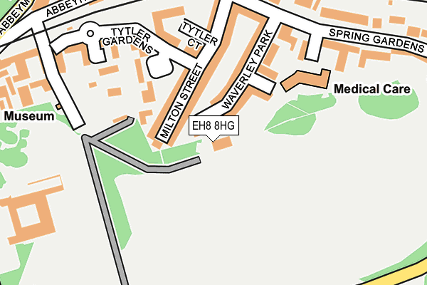 EH8 8HG map - OS OpenMap – Local (Ordnance Survey) EH8 8HG map - OS OpenMap – Local (Ordnance Survey)