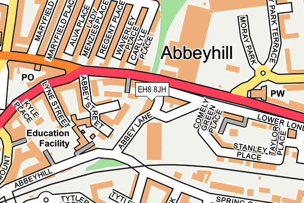 EH8 8JH map - OS OpenMap – Local (Ordnance Survey) EH8 8JH map - OS OpenMap – Local (Ordnance Survey)
