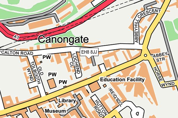 EH8 8JJ map - OS OpenMap – Local (Ordnance Survey) EH8 8JJ map - OS OpenMap – Local (Ordnance Survey)
