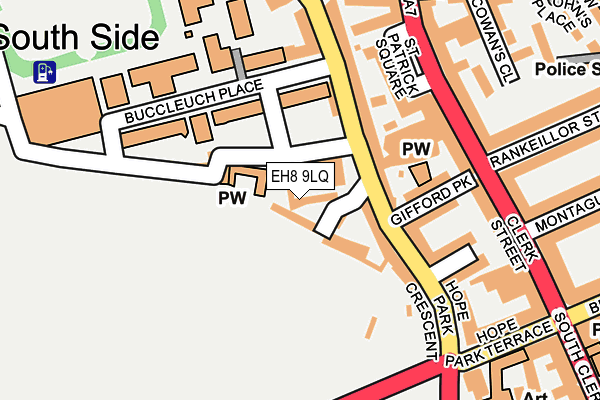 EH8 9LQ map - OS OpenMap – Local (Ordnance Survey) EH8 9LQ map - OS OpenMap – Local (Ordnance Survey)