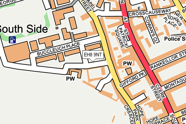 EH8 9NT map - OS OpenMap – Local (Ordnance Survey) EH8 9NT map - OS OpenMap – Local (Ordnance Survey)