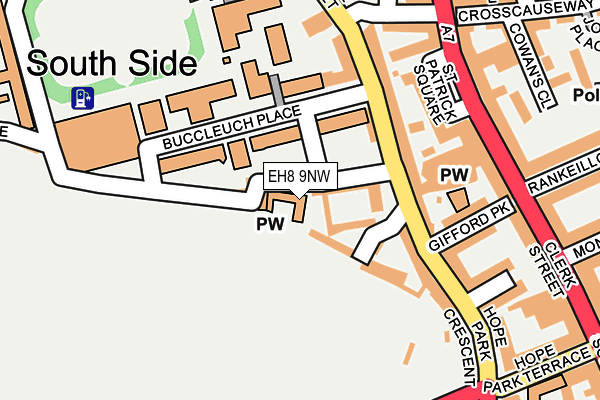 EH8 9NW map - OS OpenMap – Local (Ordnance Survey)