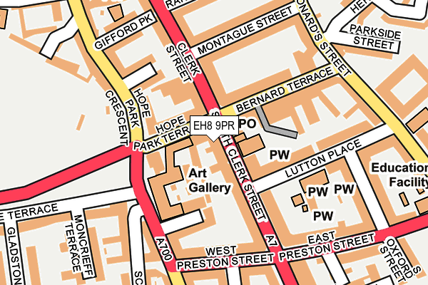 EH8 9PR map - OS OpenMap – Local (Ordnance Survey) EH8 9PR map - OS OpenMap – Local (Ordnance Survey)