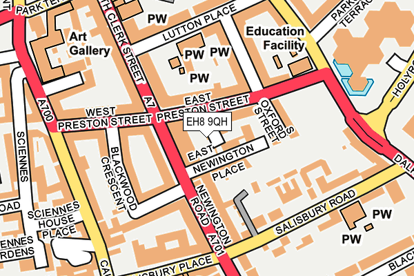 EH8 9QH map - OS OpenMap – Local (Ordnance Survey) EH8 9QH map - OS OpenMap – Local (Ordnance Survey)