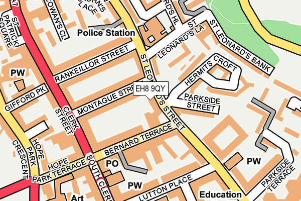 EH8 9QY map - OS OpenMap – Local (Ordnance Survey) EH8 9QY map - OS OpenMap – Local (Ordnance Survey)