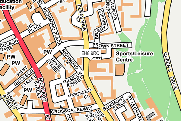 EH8 9RQ map - OS OpenMap – Local (Ordnance Survey)