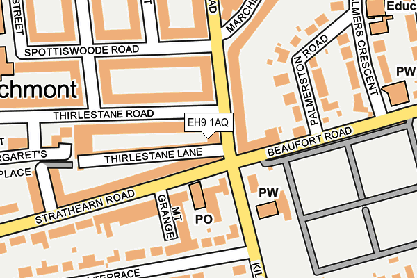 EH9 1AQ map - OS OpenMap – Local (Ordnance Survey) EH9 1AQ map - OS OpenMap – Local (Ordnance Survey)