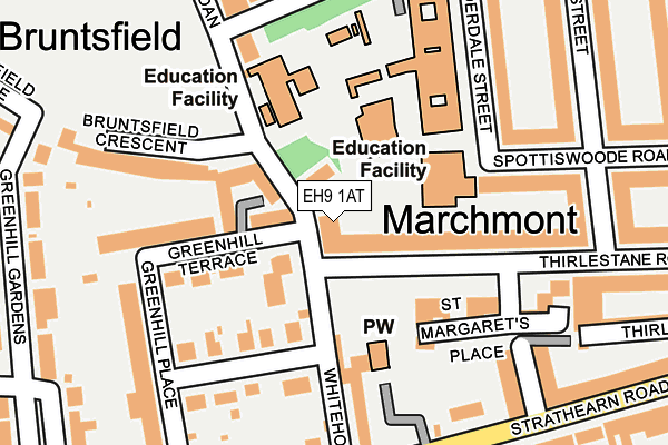 EH9 1AT map - OS OpenMap – Local (Ordnance Survey) EH9 1AT map - OS OpenMap – Local (Ordnance Survey)