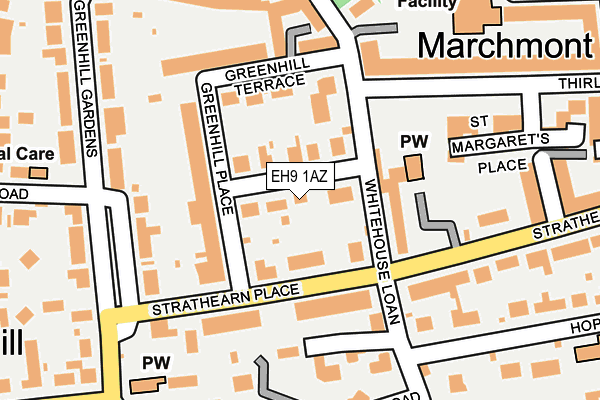 EH9 1AZ map - OS OpenMap – Local (Ordnance Survey) EH9 1AZ map - OS OpenMap – Local (Ordnance Survey)