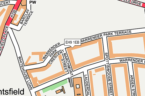 EH9 1EB map - OS OpenMap – Local (Ordnance Survey) EH9 1EB map - OS OpenMap – Local (Ordnance Survey)