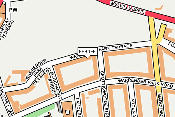 EH9 1EE map - OS OpenMap – Local (Ordnance Survey) EH9 1EE map - OS OpenMap – Local (Ordnance Survey)